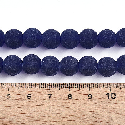 Transparent Glass Beads Strands GLAA-T032-T10mm-MD15-1