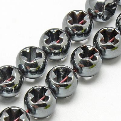 Non-magnetic Synthetic Hematite Beads Strands X-G-Q943-13-1