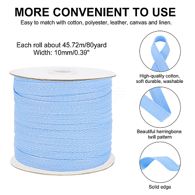 Cotton Twill Tape Ribbons OCOR-WH0058-35D-1
