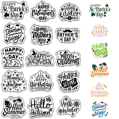 Custom PVC Plastic Clear Stamps DIY-WH0439-0225-1