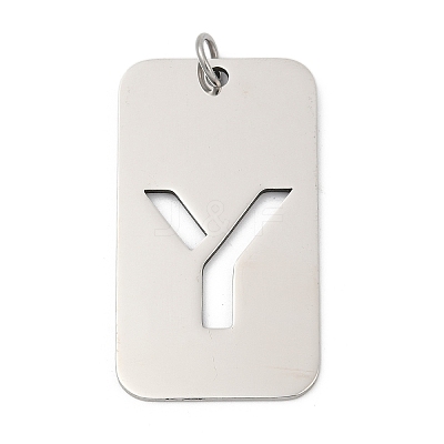 304 Stainless Steel Pendants STAS-M115-01P-Y-1