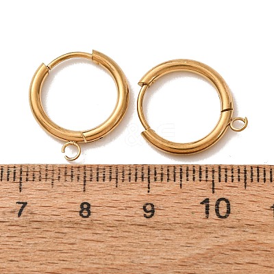 201 Stainless Steel Hoop Earring Findings SA-CBA9743-02G-A-1