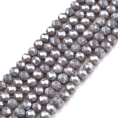 Electroplate Glass Beads Strands EGLA-A044-P2mm-A10-1