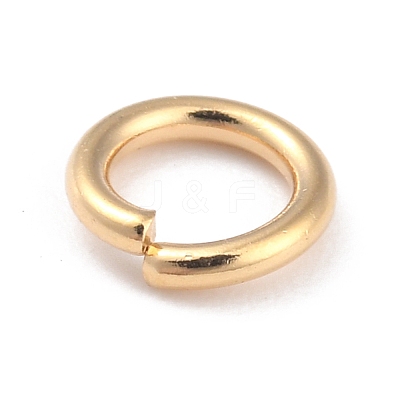 Rack Plating Brass Open Jump Rings KK-O139-18O-G-1