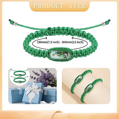 Cotton Cord Braided Bracelets FS-WG5D436-01-1