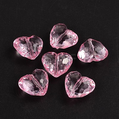 Transparent Acrylic Beads X-PL318Y-3-1