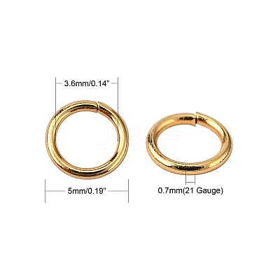 304 Stainless Steel Open Jump Rings LS-X-STAS-R060-5x0.7-1
