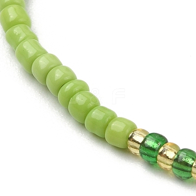 Glass Seed Braided Bead Bracelets BJEW-JB09610-1