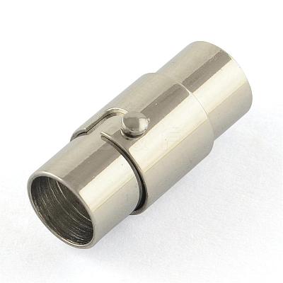 Tarnish Resistant Smooth Surface 316 Surgical Stainless Steel Locking Tube Magnetic Clasps STAS-R074-35-1