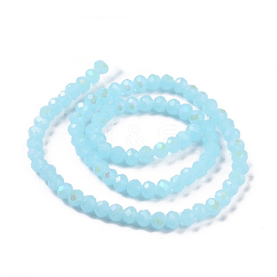 Electroplate Glass Beads Strands EGLA-A034-J10mm-L06-1