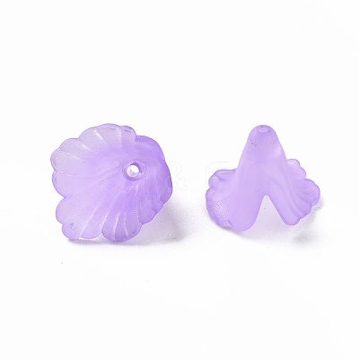 Transparent Acrylic Bead Caps PL551-C08-1