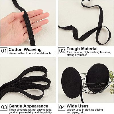 Cotton Cotton Twill Tape Ribbons LS-OCOR-WH0057-30A-02-1