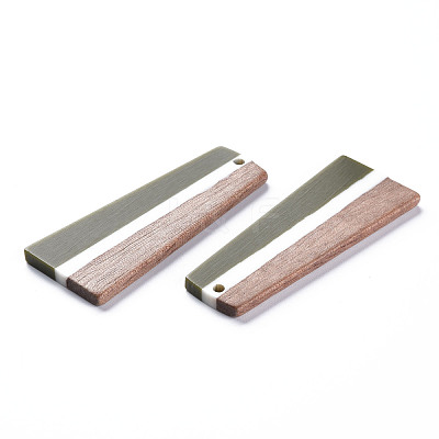 Resin & Walnut Wood Pendants RESI-S389-073A-A05-1
