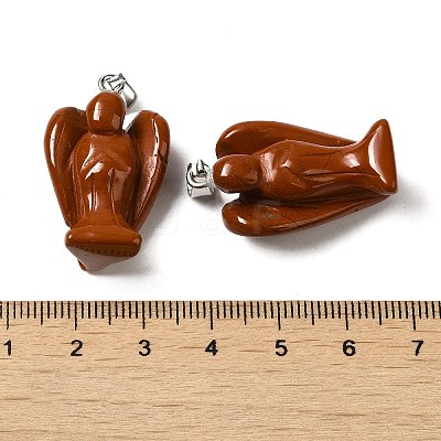 Natural Red Jasper Pendants G-C095-03P-09-1