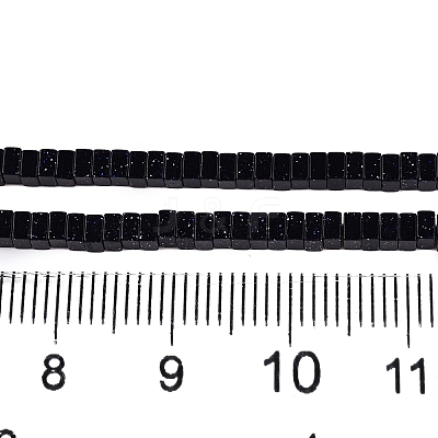 Synthetic Blue Goldstone Beads Strands G-N342-68-1