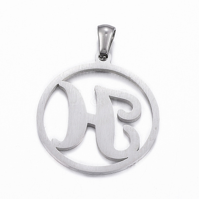 Non-Tarnish 304 Stainless Steel Pendants STAS-K162-050P-1