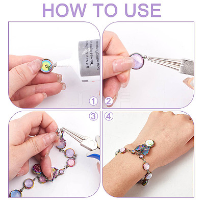 DIY Blank Dome Link Making Kit DIY-PH0020-99-1