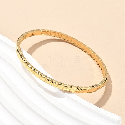 304 Stainless Steel Bangles for Women AJEW-P127-17G-1