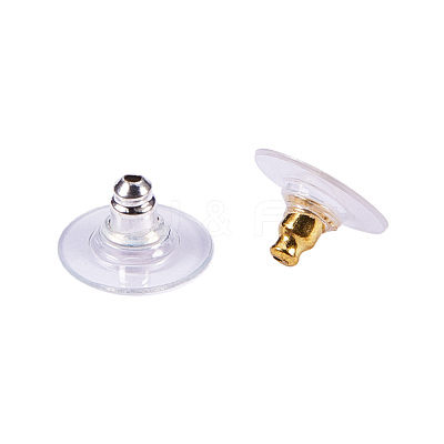 Brass Ear Nuts KK-PH0028-02M-1