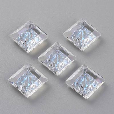Embossed Glass Rhinestone Pendants GLAA-J101-03B-001MO-1