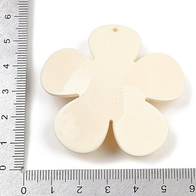 Opaque Printed Acrylic Big Pendants MACR-I035-01C-1