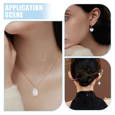 120Pcs 12 Styles ABS Plastic with Acrylic Pearl & Iron Pendants & Connector Charms PALLOY-PH01910-1