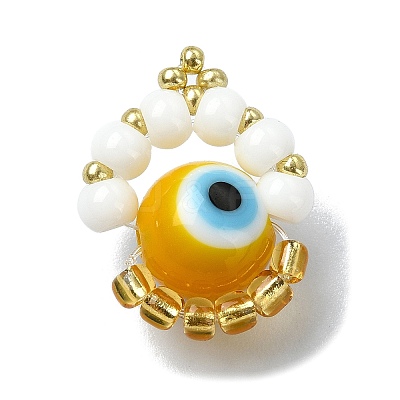 Handmade Seed Pendants PALLOY-MZ00291-1