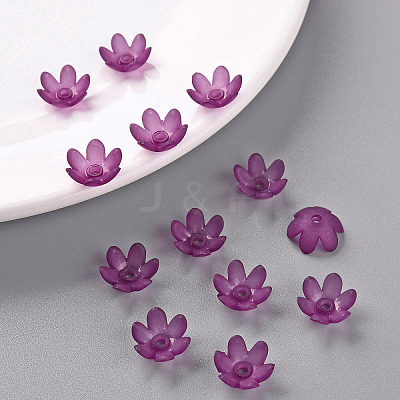 Frosted Acrylic Bead Caps MACR-S371-07A-743-1