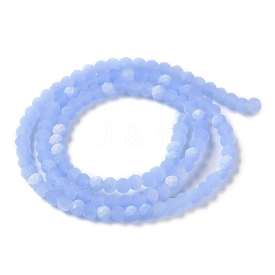 Imitation Jade Glass Beads Strands X1-EGLA-A034-J3mm-MB03-1