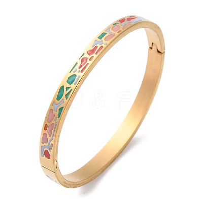 304 Stainless Steel Hinged Bangles for Women BJEW-K263-04G-03-1