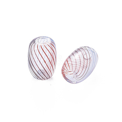 Transparent Handmade Blown Glass Globe Beads GLAA-T012-16-1