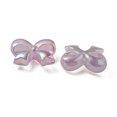 UV Plating Luminous Transparent Acrylic Beads OACR-P010-07C-1