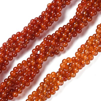 Natural Carnelian Beads Strands X-G-G0003-C06-1