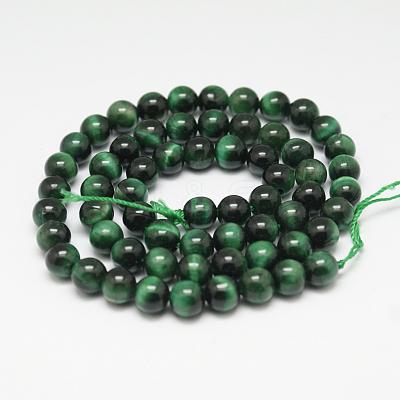 Natural Tiger Eye Beads Strands X-G-G099-8mm-22-1