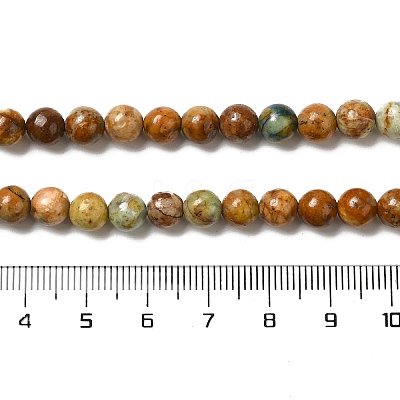 Natural Yellow Chrysocolla Beads Strands G-H298-A07-02-1
