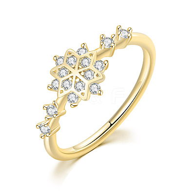 Brass Micro Pave Clear Cubic Zirconia Finger Rings FS-WGF1294-01-1