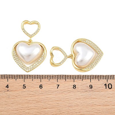 Brass Micro Pave Clear Cubic Zirconia Pendants PL-CBAC2C0-01G-1