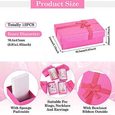 Cardboard Jewelry Storage Gift Boxes for Earrings Rings CON-TAC0004-14-1