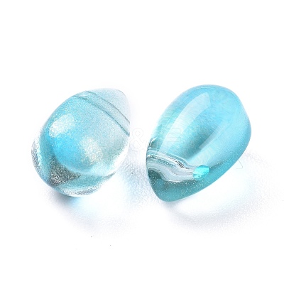 Transparent Glass Charms X-GGLA-M004-05B-02-1