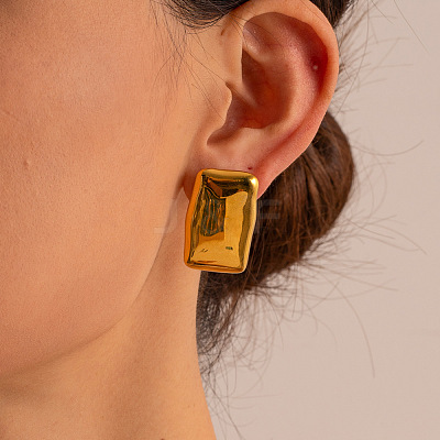 304 Stainless Steel Stud Earring EJEW-H116-01A-G-1