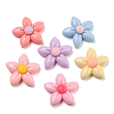 Opaque Resin Decoden Cabochons RESI-C046-03-1