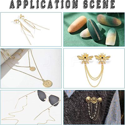 Brass Dapped Chains CHC-FH0001-01G-1