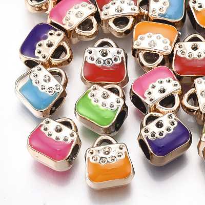 UV Plating Acrylic European Beads OACR-T005-100KC-1