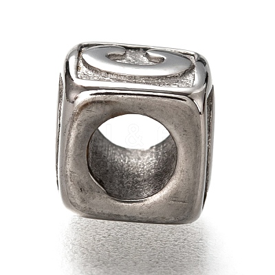 Tarnish Resistant 304 Stainless Steel European Beads OPDL-L020-001C-1