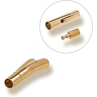 304 Stainless Steel Bayonet Clasps STAS-UN0001-87G-1