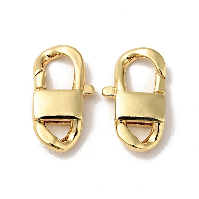 Brass Lobster Claw Clasps KK-J301-26G-1