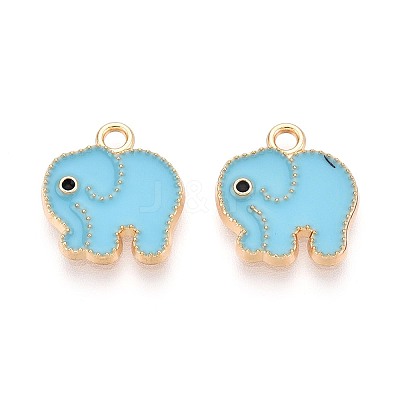 Alloy Enamel Charms PALLOY-T092-31G-04-1