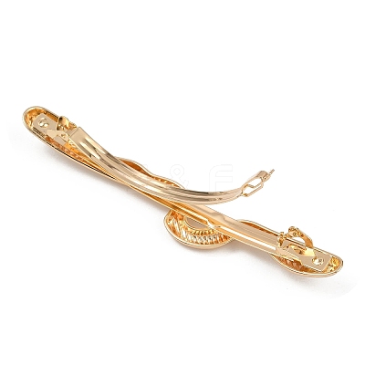 Alloy with Iron Clip Hair Barrettes PHAR-G014-05C-G-1