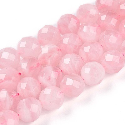 Natural Madagascar Rose Quartz Beads Strands G-S345-10mm-34-1