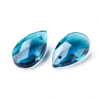 Faceted Glass Pendants X-GLAA-F069-L-A23-1
